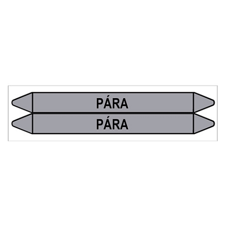 Značení potrubí, pára,2 ks, 450 × 52 mm